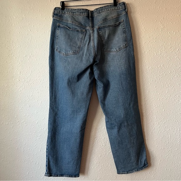 Old Navy High-Waisted OG Straight Loose Ripped Jeans Size 16 - Picture 5 of 12